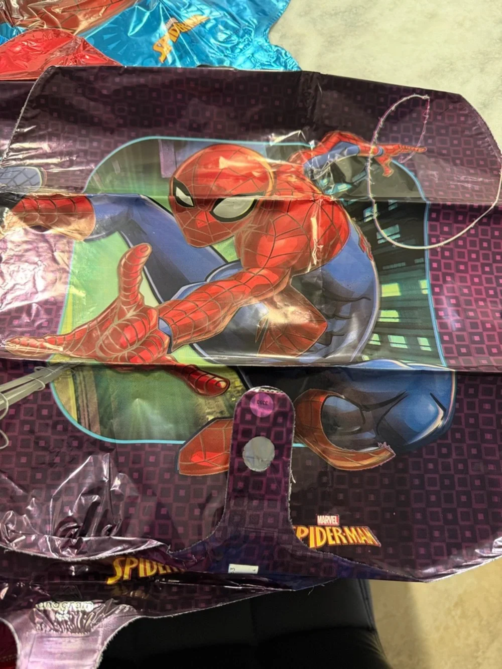 Marvel Spider-Man Kids Costume Balloon Set - Red, Blue, Purple - Picture 4 of 6
